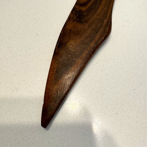 Vintage African Hand Carved Wood Letter Opener Collectible - Picture 4 of 5